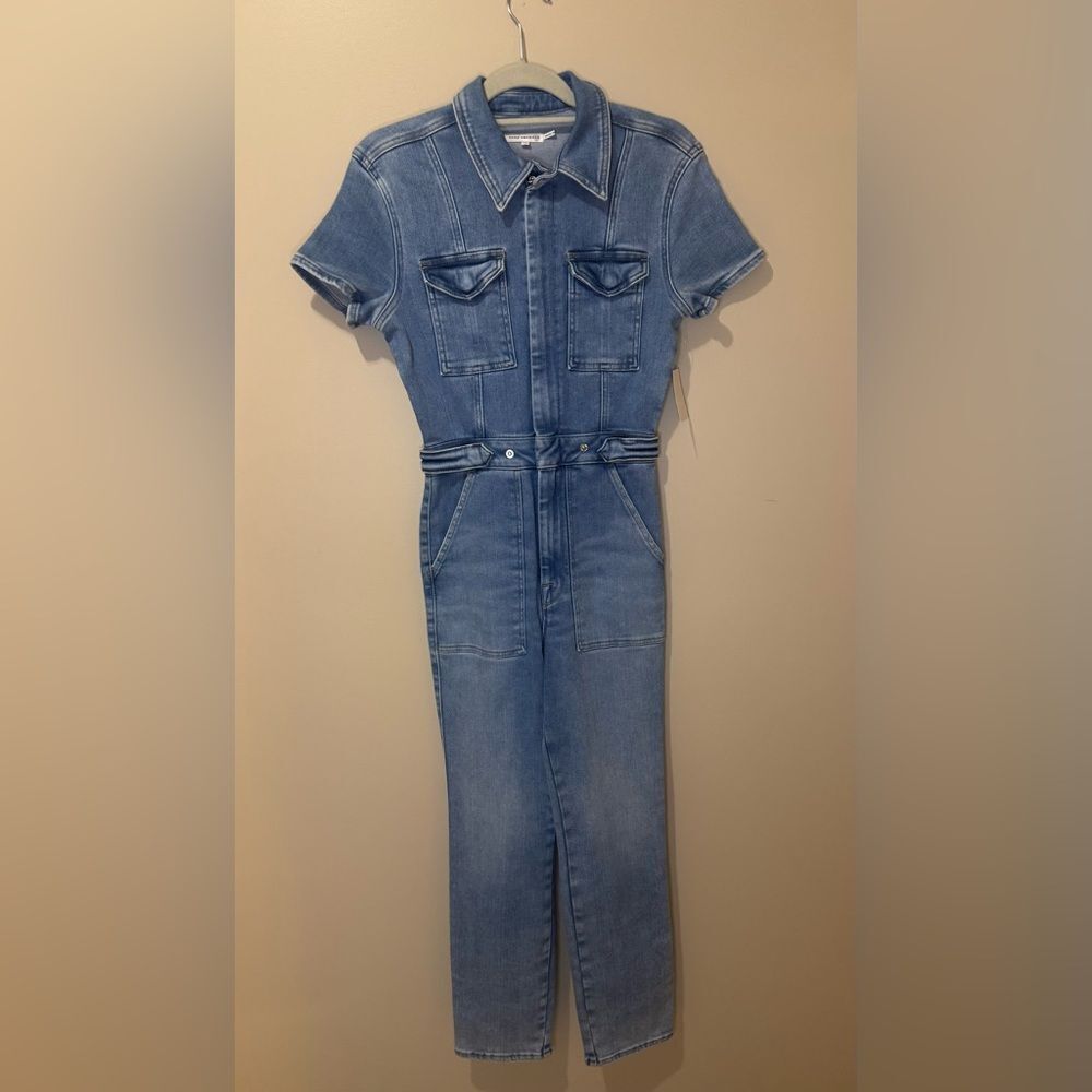 NWT Good American Fit for Success Jumpsuit | Size 1 | Blue274 - Picture 3 of 8
